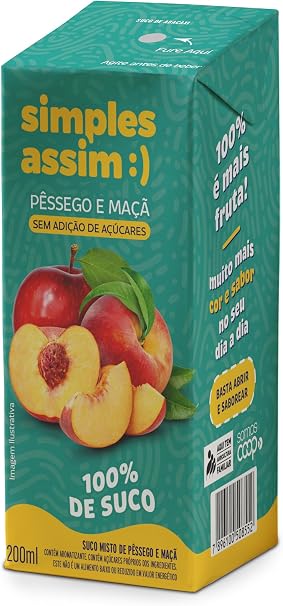 Suco Pêssego e Maçã Simples Assim 1