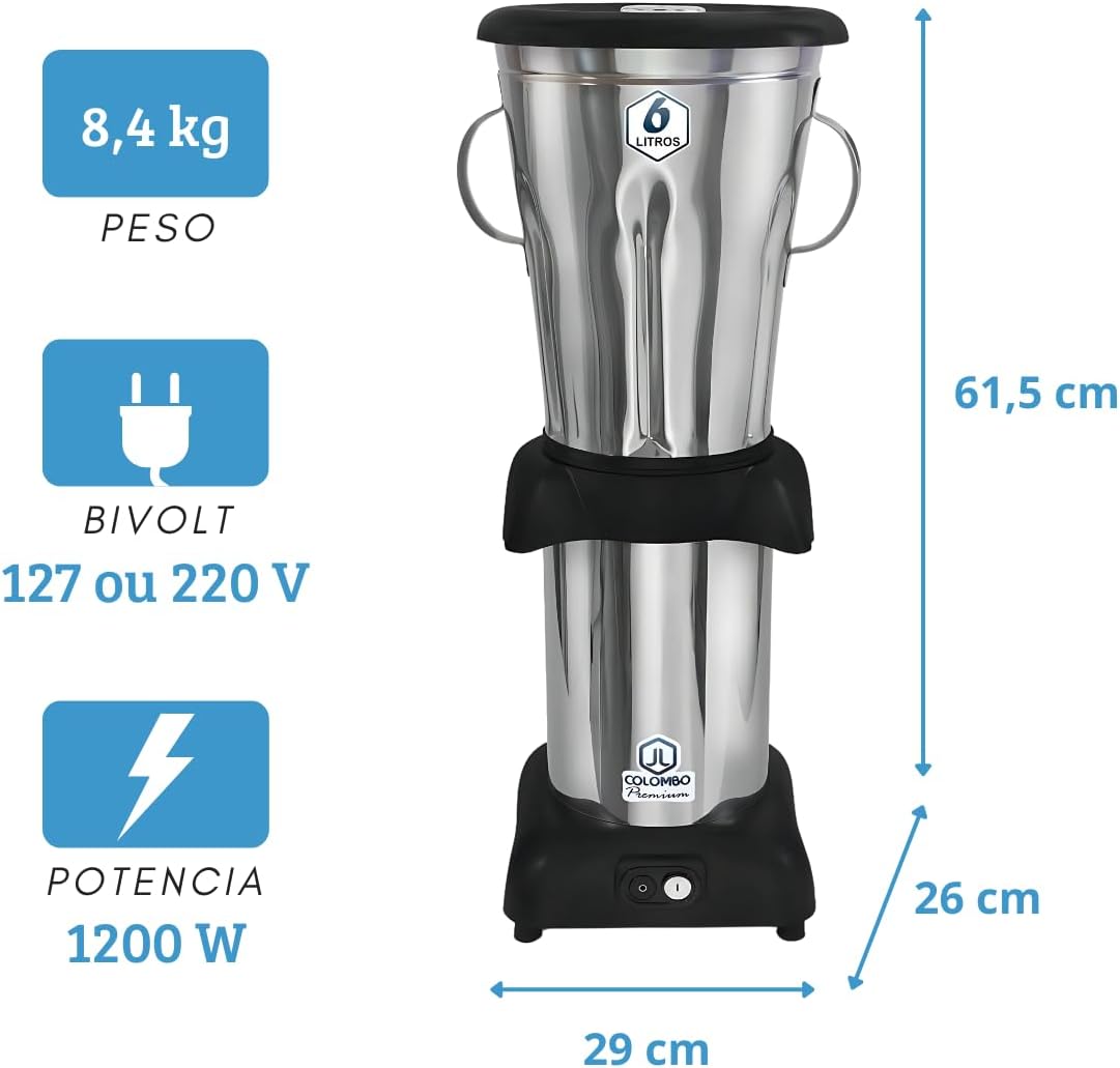 Liquidificador B.R. Bivolt 6 L 5