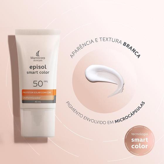 Protetor Solar Facial Episol Smart Color FPS 50 5