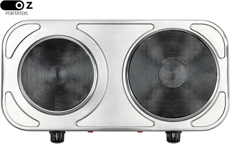 Fogão Elétrico Portátil 2 Bocas Cooktop 3