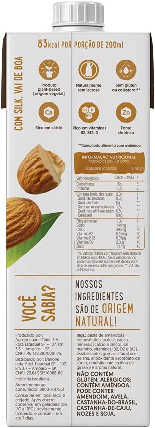Bebida Vegetal Amêndoa e Cacau 2