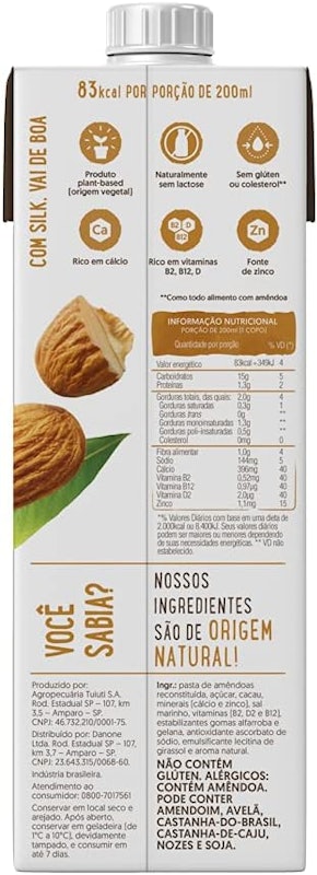 Bebida Vegetal Amêndoa e Cacau 2
