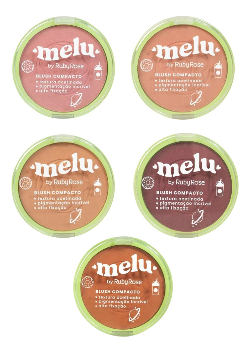Blush Compacto Melu 2
