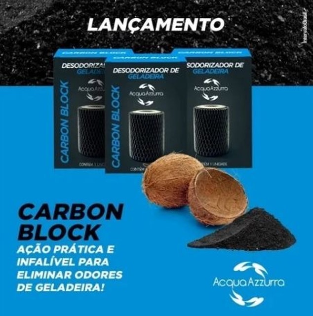 Desodorizador de Geladeira Carbon Block 3