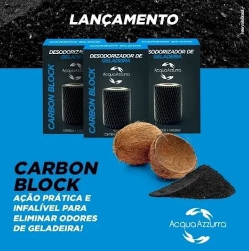 Desodorizador de Geladeira Carbon Block 3