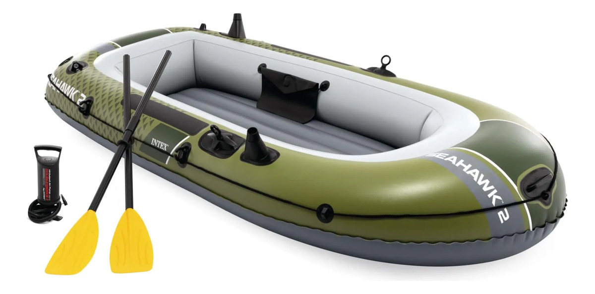 Barco Insuflável Seahawk 2 Intex com Remos e Insuflador 1