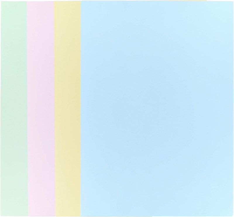 Papel Sulfite Jandainha A4, 4 Cores Pastel, 75 g, 100 Folhas 2