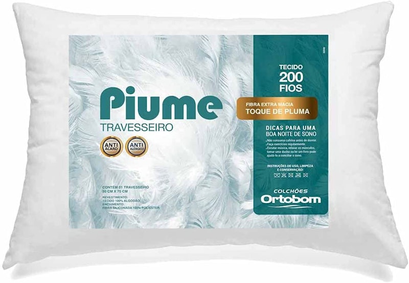 Travesseiro Ortobom Toque de Pluma Piume 1