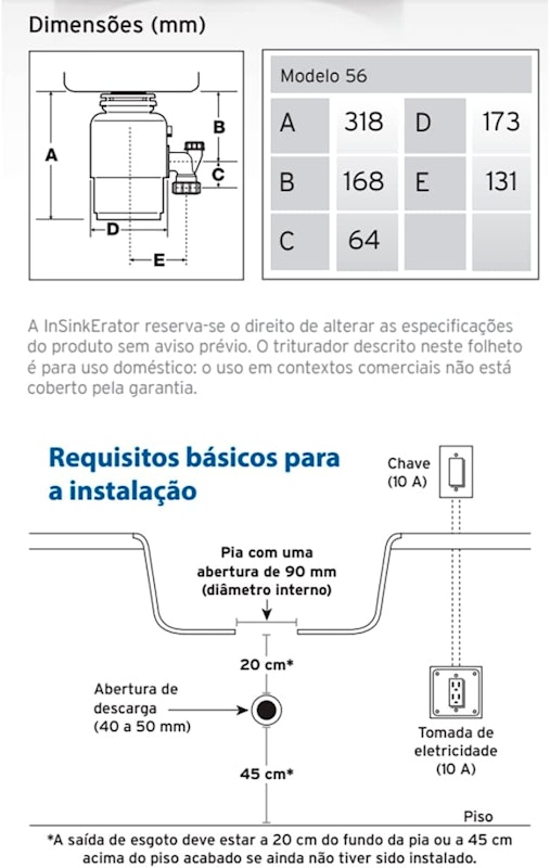 Triturador de Alimentos Modelo 56 4