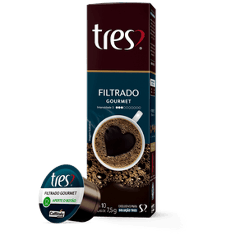 Cápsula de Café Filtrado Gourmet TRES 3 Corações 1