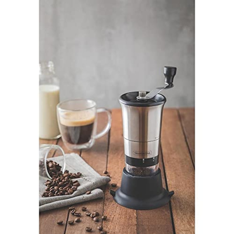 Moedor para Café Tramontina em Aço Inox com Copo de Acrílico e Moinho em Cerâmica 2