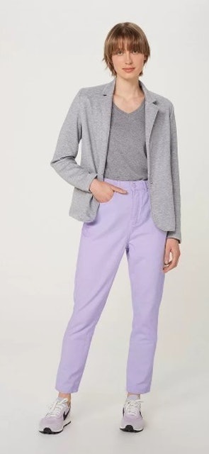 Blazer Básico Feminino Moletom em Alfaiataria 2