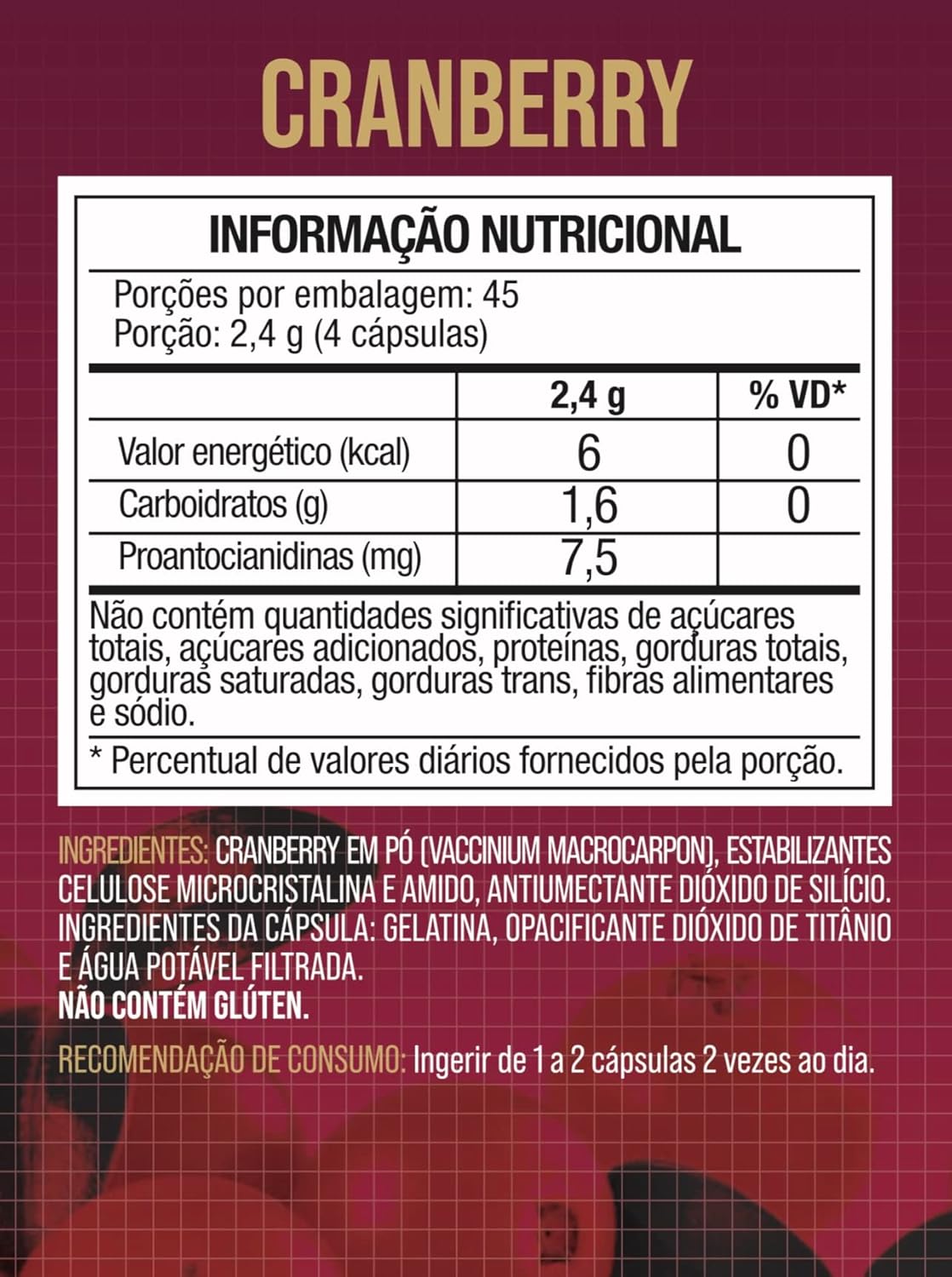 Cranberry 500 mg Nutrione 2