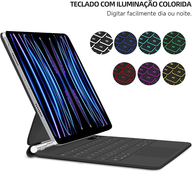 Capa com Teclado e Trackpad para iPad 10ª Geração 5