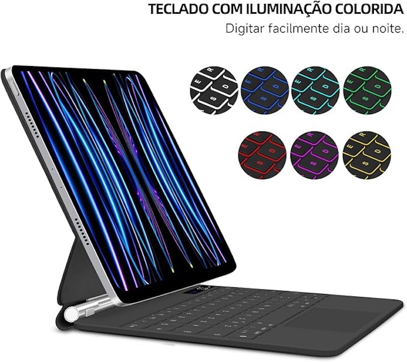 Capa com Teclado e Trackpad para iPad 10ª Geração 5