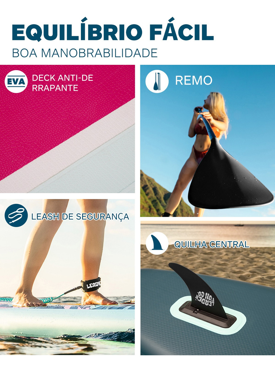 Prancha Stand Up Paddle Inflável Leader Balystic 5