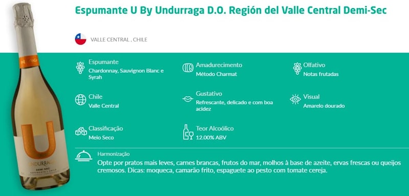 Espumante Undurraga Demi-Sec 4