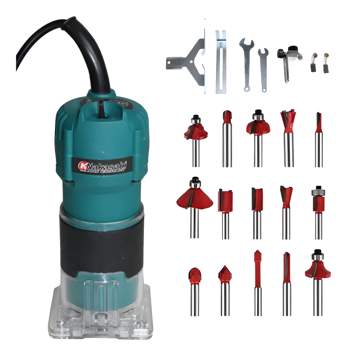 Tupia Laminadora Manual 900 W + Jogo de Fresas 15 Pçs (110 V) 1
