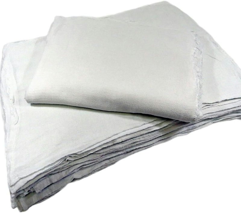 Pano de Chão Extra Grande Limpeza Saco Branco Alvejado 1