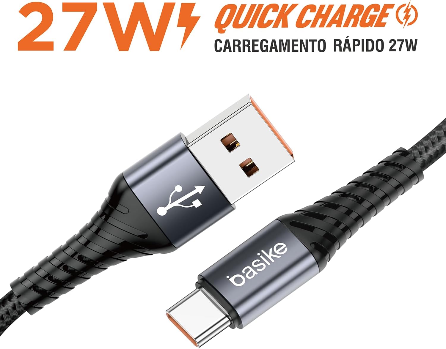 Cabo Basike USB Type C 27 W 1 m 3