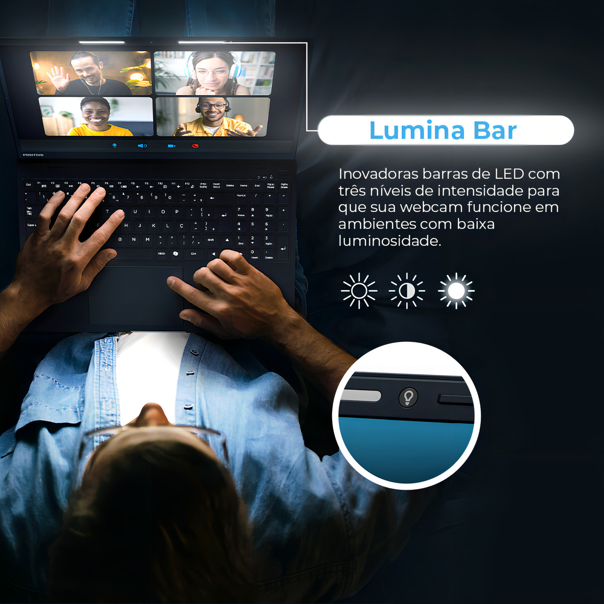 Notebook Positivo Vision i15 Lumina Bar 4