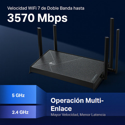 Roteador Wi-Fi 7 BE3600 Dual Band 3