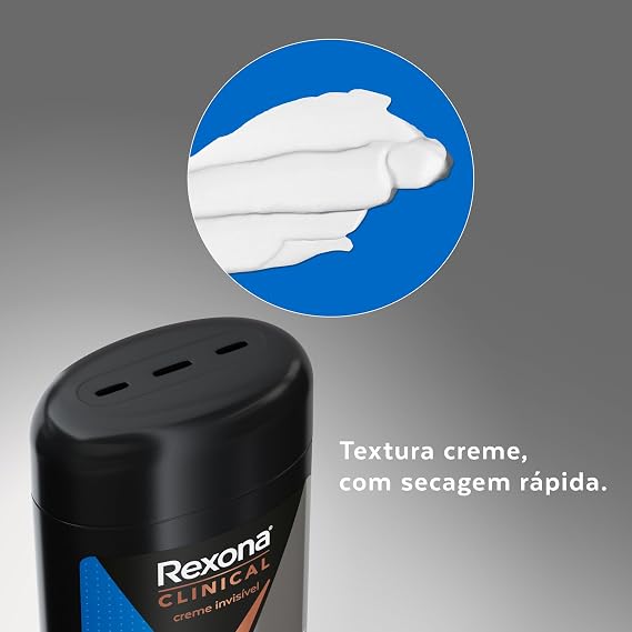 Antitranspirante Masculino Creme Clinical Clean Rexona 3