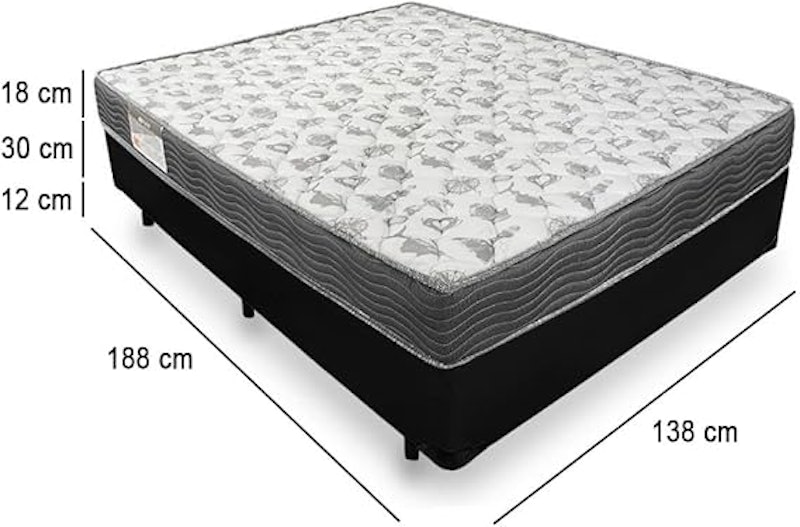 Cama Box com Colchão de Espuma D33 ISO 100 Casal Ortobom 2