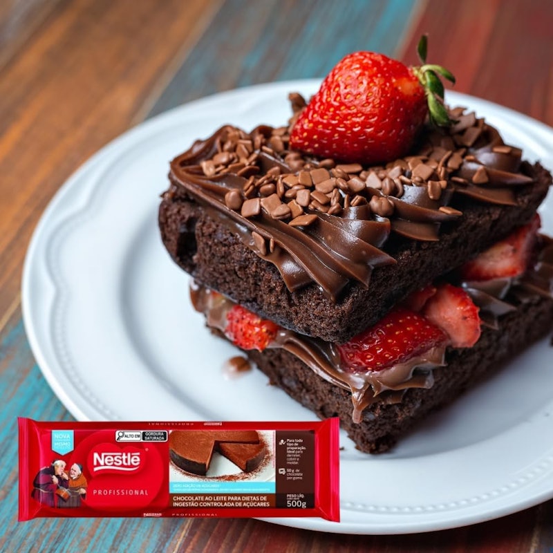 Barra de Chocolate sem Adição de Açúcar NESTLÉ 3