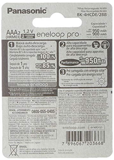 Pilha Recarregável Enelopp Pro AAA 5