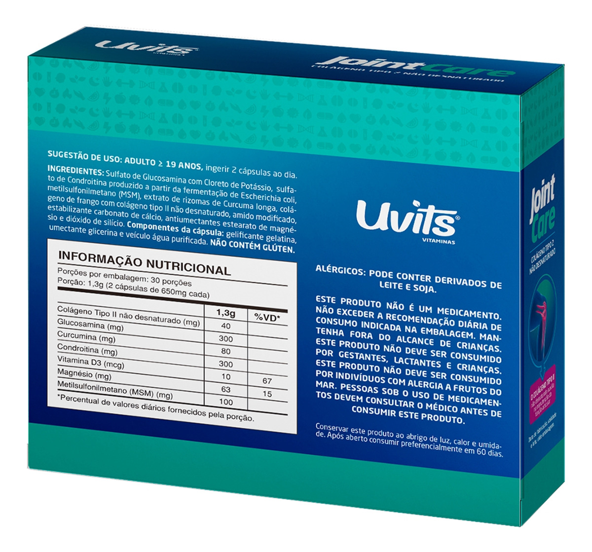 JointCare Colágeno Tipo 2 + Glucosamina + Condroitina 2
