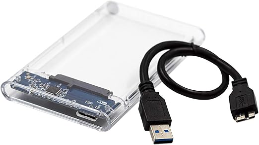 Case Transparente para HD Externo 2.5" 2
