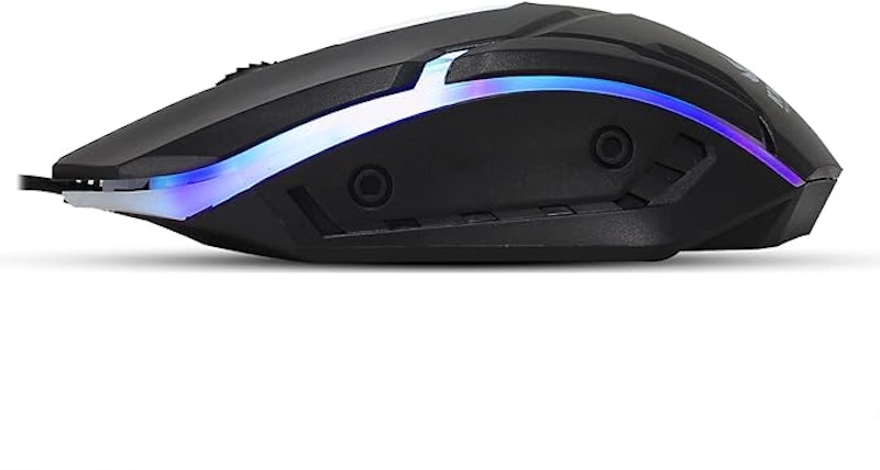 Kit Teclado Semimecânico Gamer LED RGB e Mouse Knup 5