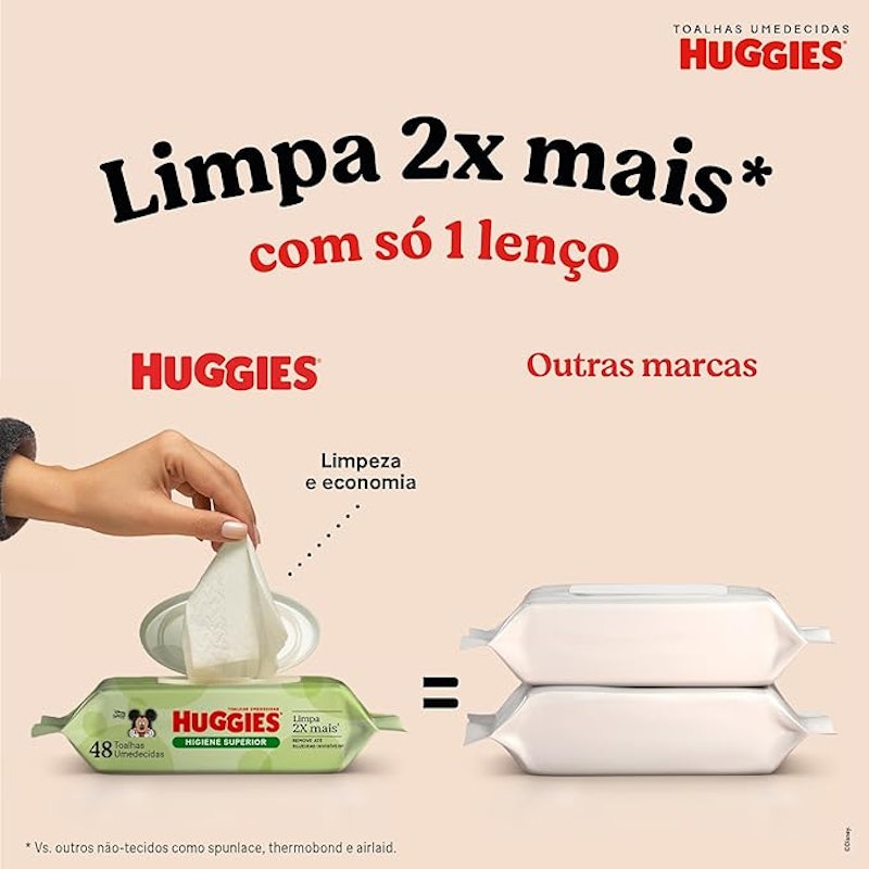Kit Lenços Umedecidos Huggies Higiene Superior 3