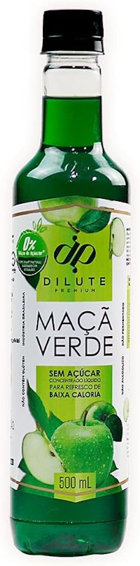 Xarope Dilute Maçã Verde sem Açúcar 1