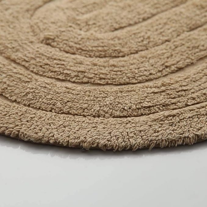 Tapete Banheiro Antiderrapante Allegro Oval Linen 5