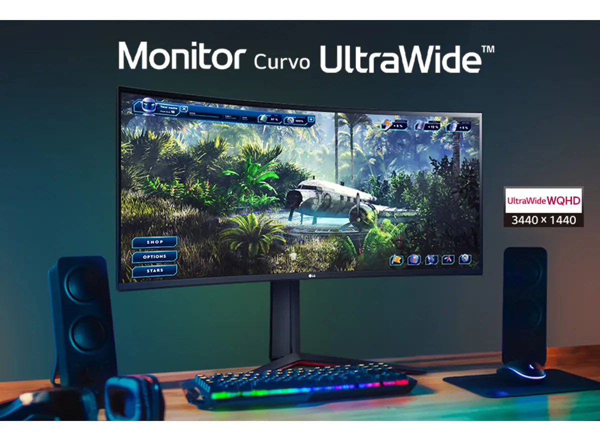 Monitor Gamer LG UltraGear Curvo 34” 3