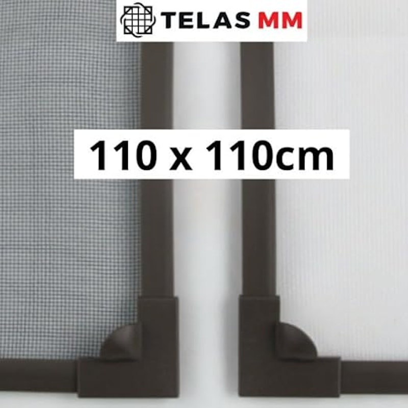 Tela Mosquiteira Magnética Janela (Moldura Marrom) - Kit 110 x 110cm 4