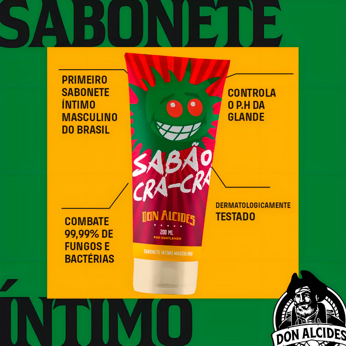 Sabonete Íntimo Masculino Sabão Crá-Crá Mamonas Assassinas Don Alcides 3