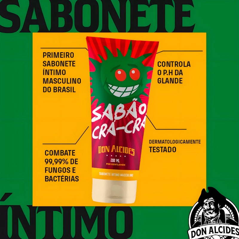 Sabonete Íntimo Masculino Sabão Crá-Crá Mamonas Assassinas Don Alcides 3