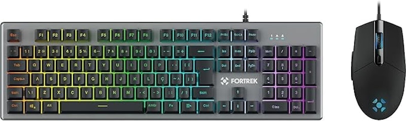 Kit Teclado e Mouse Gamer Ranger Rainbow RGB 1