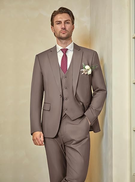 Terno Slim Fit Masculino um Botão 3 Peças Wulful 5