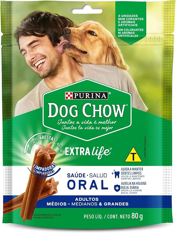 Dog Chow Saúde Oral para Cão Adulto Médios e Grandes 1