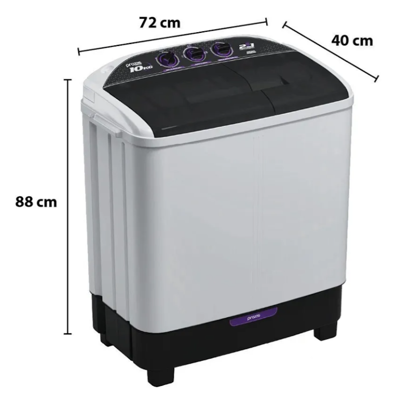 Lavadora e Centrífuga Praxis Twin Tub 4