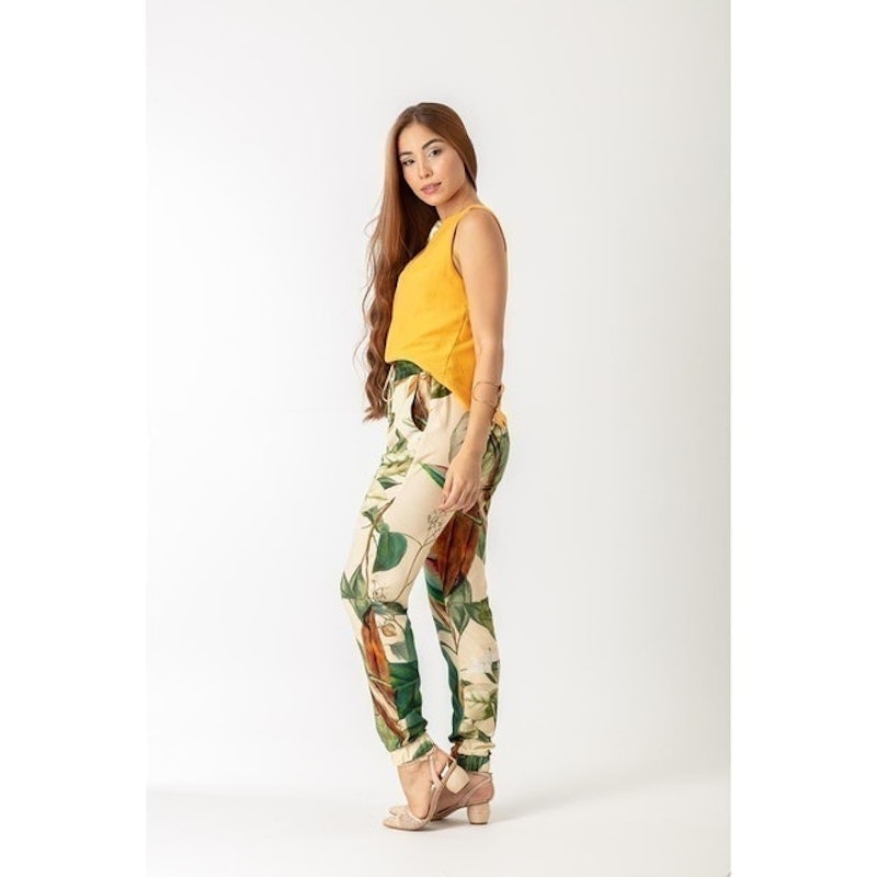 Calça Jogger Feminina Linho Clara Arruda 4