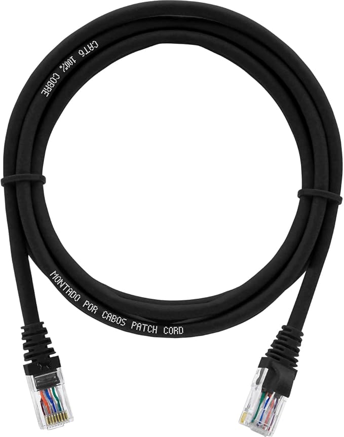 Cabo de Rede 3 m Patch Cord CAT6 UTP 100% Cobre 1