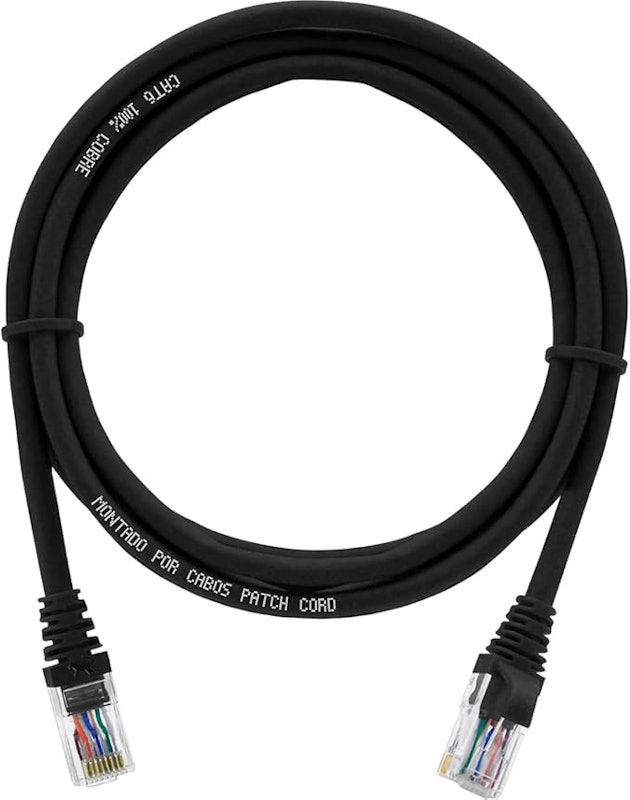 Cabo de Rede 3 m Patch Cord CAT6 UTP 100% Cobre 1