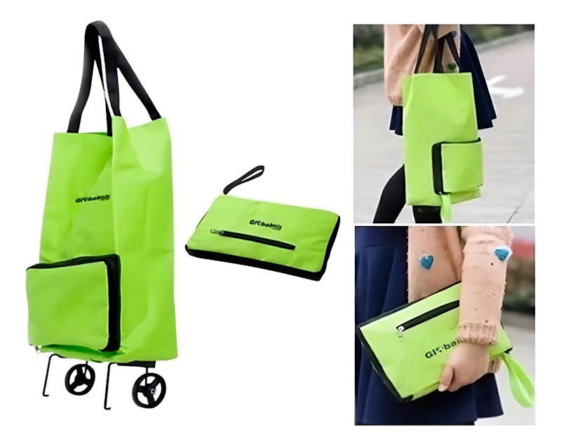 Sacola para Compras Carrinho Dobrável com Rodas Shopbag GT083 7
