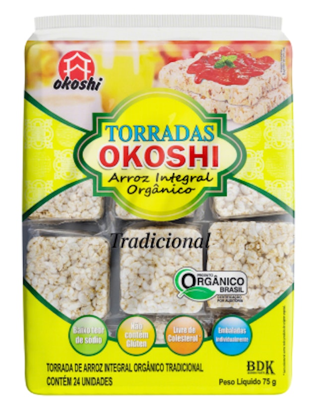 Torrada de Arroz Integral Orgânico Tradicional 1