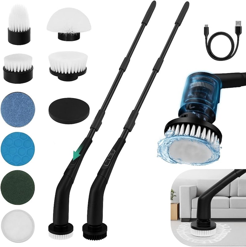 Esfregão de Limpeza Elétrico - Escova com Cabo Extensível 1